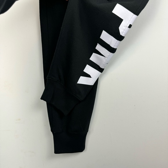 PINK Victoria’s Secret Everyday Lounge Relaxed Joggers Sz Small Black Logo - Picture 11 of 15